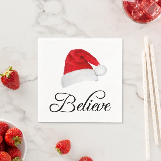 Serviette En Papier Noël père Noël (En situation)