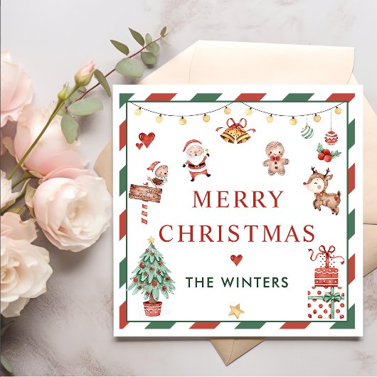 Serviette En Papier Noël père Noël