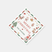 Serviette En Papier Noël père Noël (Coin)