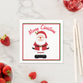 Serviette En Papier Noël Père Noël (En situation)