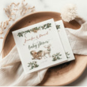 Serviette En Papier Noël Père Noël Baby Winter Red Green Baby shower