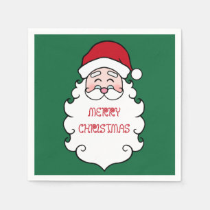 Serviette En Papier Noël Père Noël Fête Papier