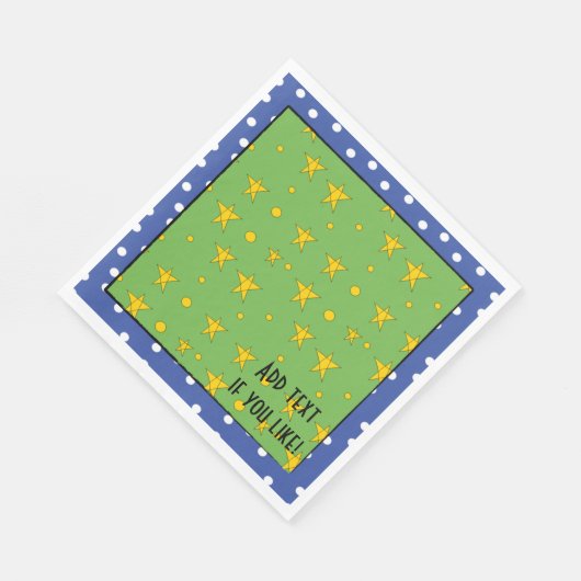 Serviette En Papier Noël Père Noël/Napkin Standard Personnaliser (Coin)