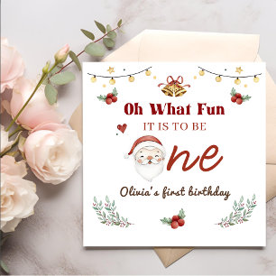 Serviette En Papier Noël Père Noël premier anniversaire