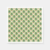 Serviette En Papier Noël Père Noël Red et Green Festive (Devant)