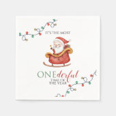 Serviette En Papier Noël Père Noël superbes serviettes premier anniver (Devant)
