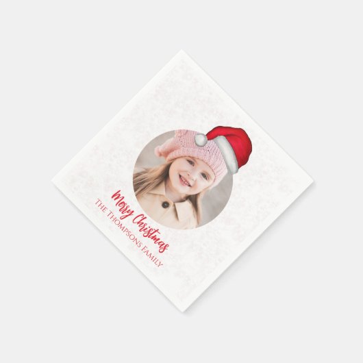 Serviette En Papier Noël Père Noël Vacances mignonne Simple Casquette  (Coin)