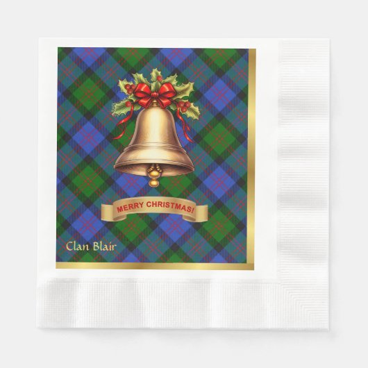 Serviette En Papier Noël personnalisé de Tartan Blair (Devant)