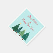 Serviette En Papier Noël Pine Forest Joyeux Noël (Coin)