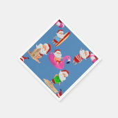 Serviette En Papier Noël plage santa claus vacances (Coin)