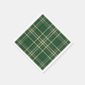 Serviette En Papier Noël Plaid 04-PAPIER PARTY NAPKINS (Coin)