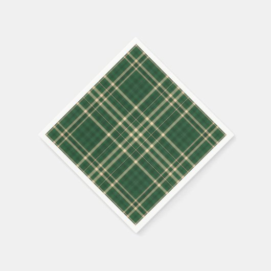 Serviette En Papier Noël Plaid 04-PAPIER PARTY NAPKINS (Coin)