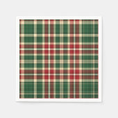 Serviette En Papier Noël Plaid 08-PAPIER PARTY NAPKINS (Devant)