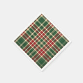 Serviette En Papier Noël Plaid 08-PAPIER PARTY NAPKINS (Coin)