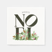 Serviette En Papier NOEL Pop Letter Art Inspiré Noël (Devant)