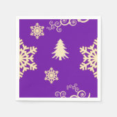 Serviette En Papier Noël pourpre (Devant)