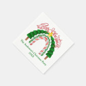 Serviette En Papier Noël Rainbow Red Green Christmas (Coin)