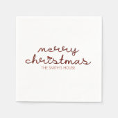 Serviette En Papier Noël Red Bow (Devant)