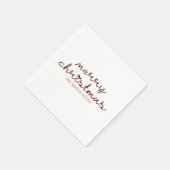 Serviette En Papier Noël Red Bow (Coin)