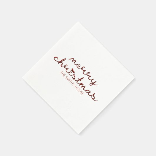 Serviette En Papier Noël Red Bow (Coin)