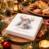 Serviette En Papier Noël Renne Rustique, sur mesure