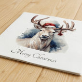 Serviette En Papier Noël Renne Rustique, sur mesure