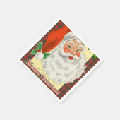 Serviette En Papier Noël rétro du Père Noël victorien (Coin)