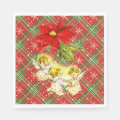 Serviette En Papier Noël revêtu d'anges (Devant)