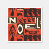 Serviette En Papier Noel Rouge (Devant)