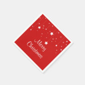 Serviette En Papier Noël rouge et blanc (Coin)