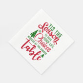 Serviette En Papier Noël saison de design de choix (Coin)