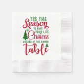 Serviette En Papier Noël saison de design de choix (Devant)