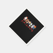 Serviette En Papier Noël Santa Rudolph Snowman Family Xma (Coin)