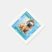 Serviette En Papier Noël Shar-Pei (Coin)