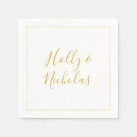 Noël simple et élégant | Napkins Mariage blanc