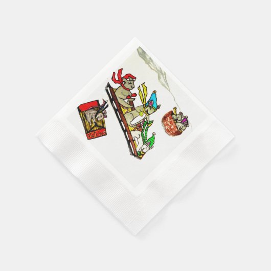 SERVIETTE EN PAPIER NOËL SOMMEIL DE MICE (Coin)