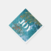 Serviette En Papier Noël Summer Ocean Beach Joie (Coin)