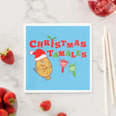 Serviette En Papier Noël Tamales (En situation)