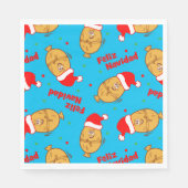 Serviette En Papier Noël Tamales Motif (Devant)