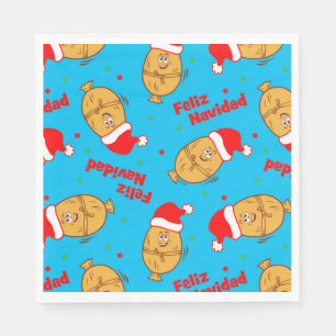 Serviette En Papier Noël Tamales Motif