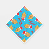 Serviette En Papier Noël Tamales Motif (Coin)