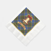 Serviette En Papier Noël Tartan personnalisé de Bethune (Coin)