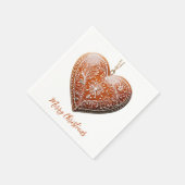 Serviette En Papier Noël traditionnel Décoré Fêtes de biscuits (Coin)