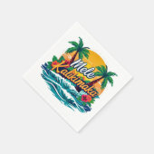 Serviette En Papier Noël tropical de Mele Kalikimaka (Coin)