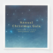 Serviette En Papier Noël Vacances Étoiles Papier Napkin (Devant)