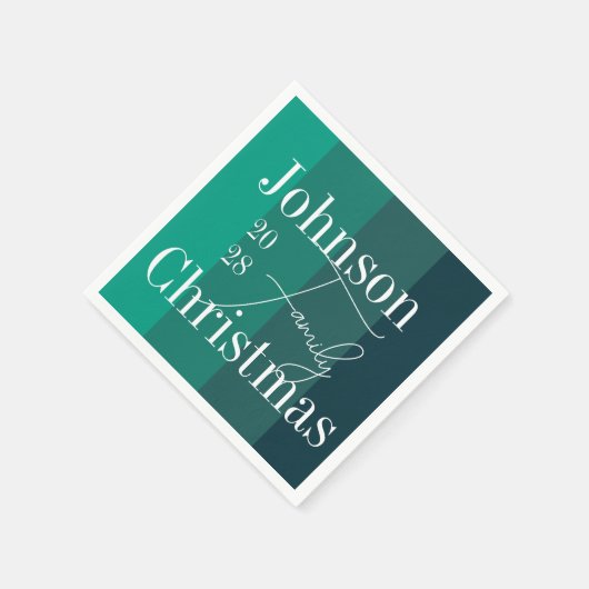 Serviette En Papier Noël Vert (Coin)