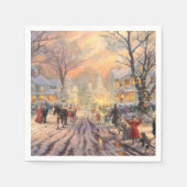 Serviette En Papier Noël victorien (Devant)