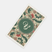 Serviette En Papier Noël Victorien/Classique/Vintage (Coin)