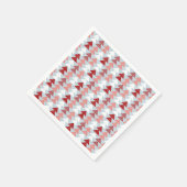 Serviette En Papier Noël Village Vacances Papier Motif Napkin (Coin)