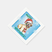 Serviette En Papier Noël Wheaten Terrier (Coin)